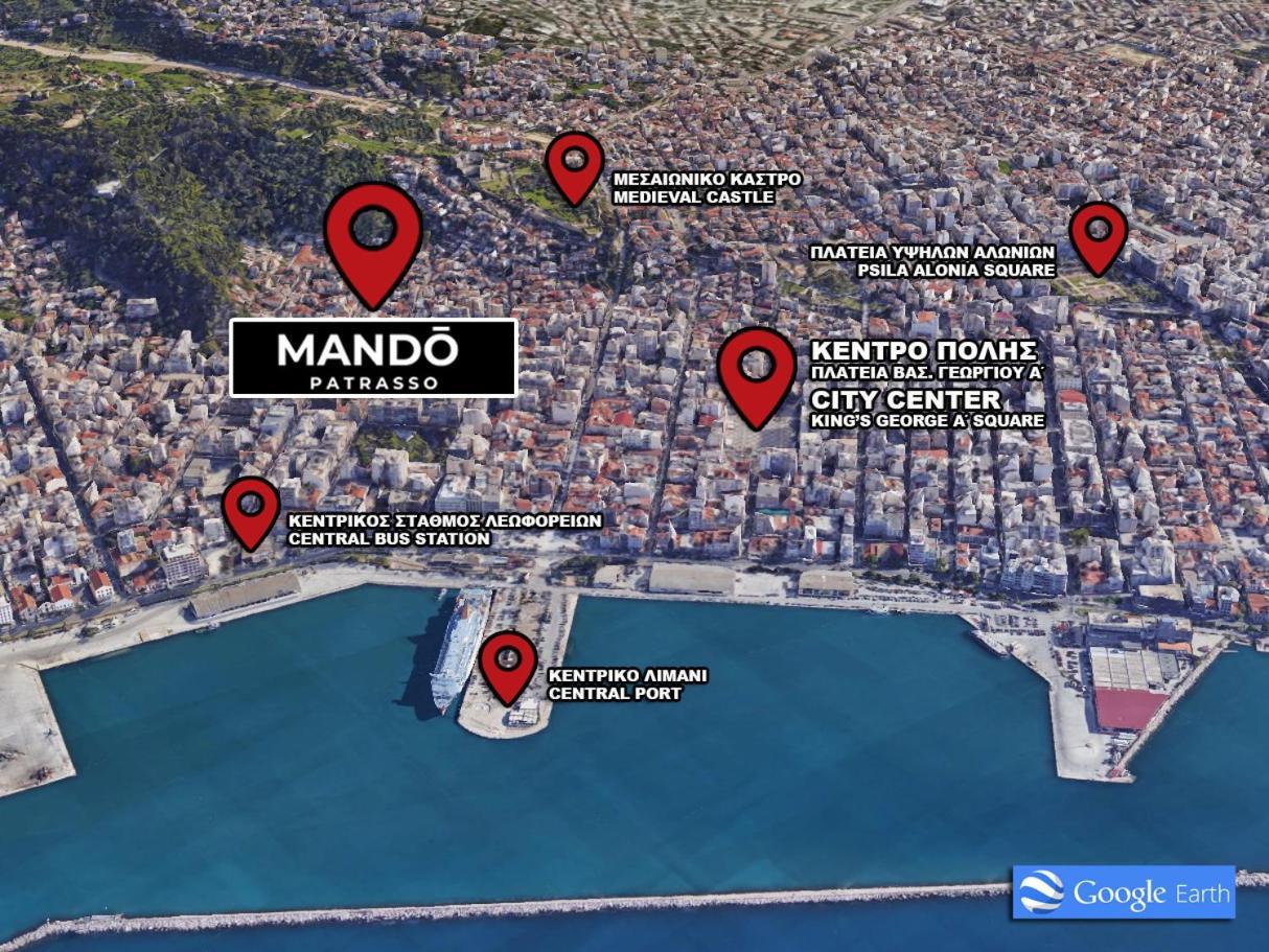 Mando Patrasso - Classical Apartment In The Center Of Patras With Free Parking المظهر الخارجي الصورة